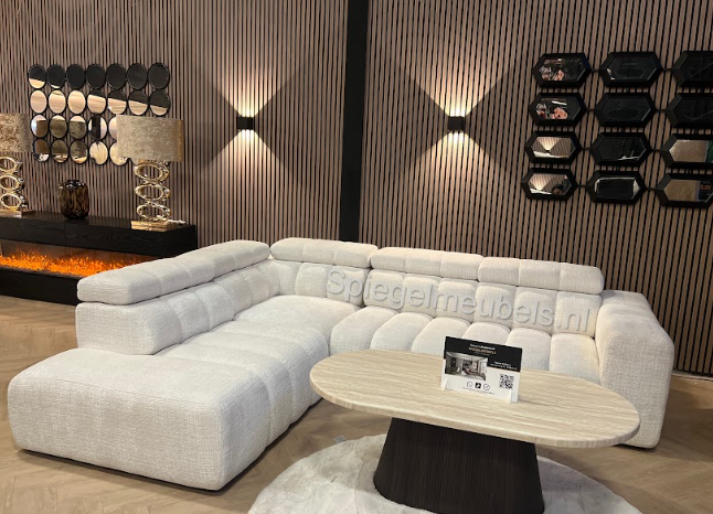 Pachino Hoekbank gebroken wit