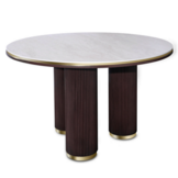 Meubelset oak eettafel en salontafel