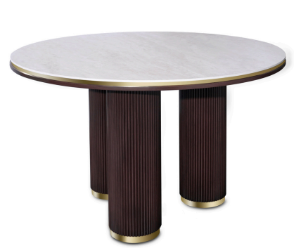 Meubelset oak eettafel en salontafel