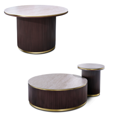 Meubel set salontafel en eettafel wood oak