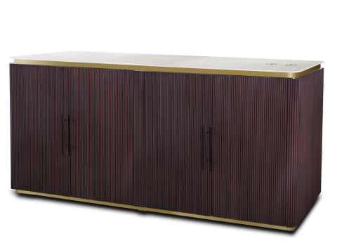 OAK Keramiek bruin goud Dressoir