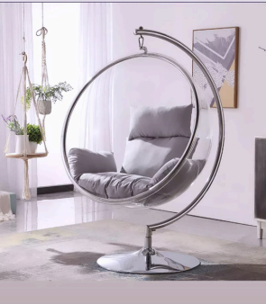 ROUND SHAPE ACRYLIC HANGING CHAIR