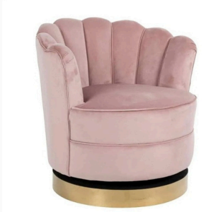 Rosa stoel detail roze