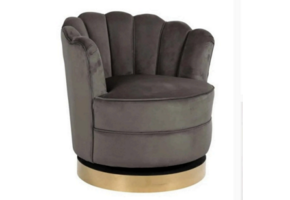 Rosa stoel goude detail