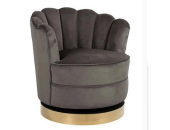 Rosa stoel goude detail