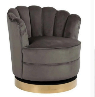 Rosa stoel detail grijs