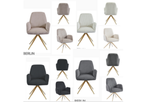 Eetkamerstoel berlin gouden poten