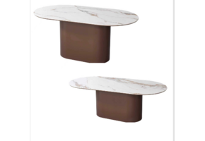 BROWN ISABELLA STONE TOP meubelset