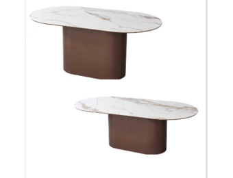 BROWN ISABELLA STONE TOP meubelset