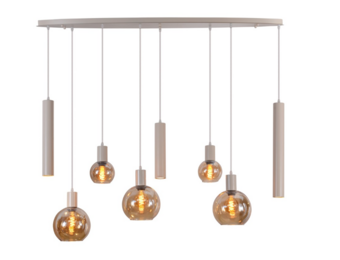 Hanglamp isabella beige ovaal 1350LX350D