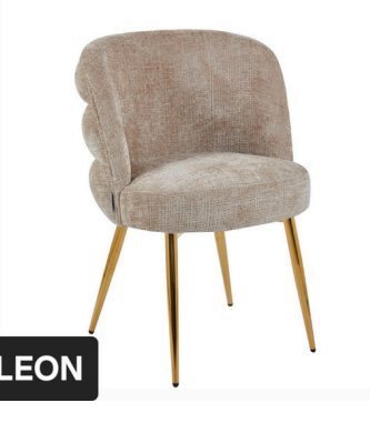 eetkamerstoel leon gouden poten
