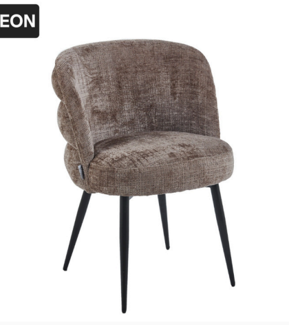 eetkamerstoel leon zwarte poten