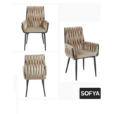 eetkamerstoel sofya zwart poten