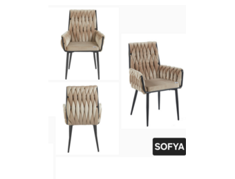 eetkamerstoel sofya zwart poten