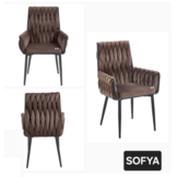 eetkamerstoel sofya zwart poten