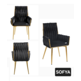 eetkamerstoel sofya gouden poten