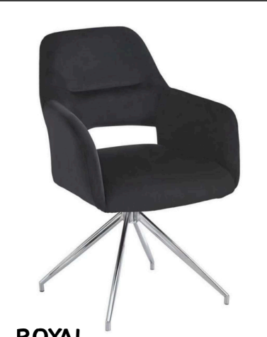 eetkamerstoel royal zilvere poten