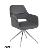 eetkamerstoel royal zilvere poten