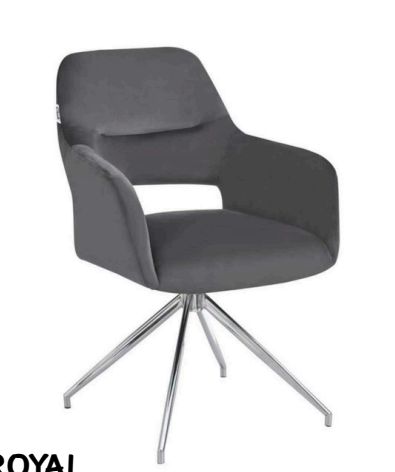 eetkamerstoel royal zilvere poten