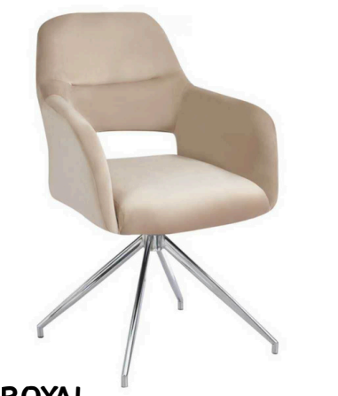 eetkamerstoel royal zilvere poten