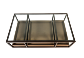 arvelle salontafel mango wood glas