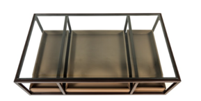 arvelle salontafel mango wood glas