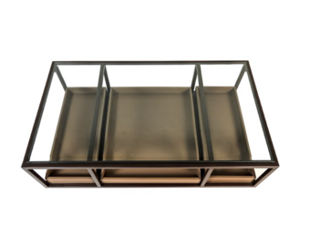 arvelle salontafel mango wood glas