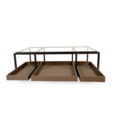 arvelle salontafel mango wood glas