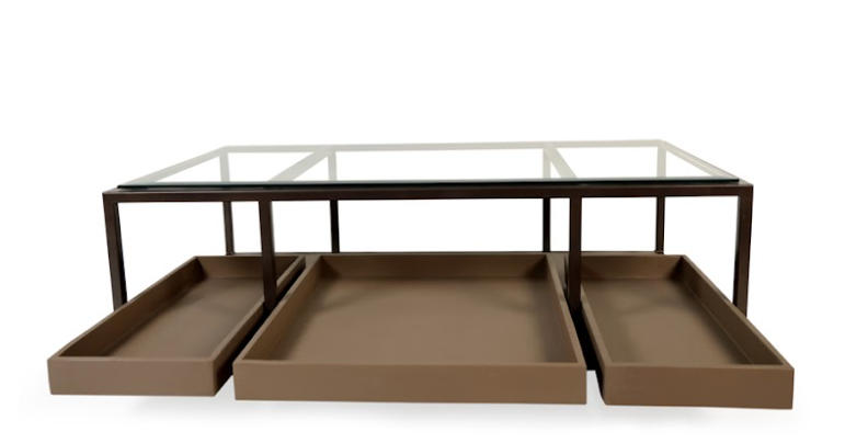 arvelle salontafel mango wood glas