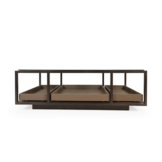 arvelle salontafel mango wood glas