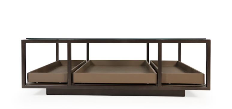 arvelle salontafel mango wood glas