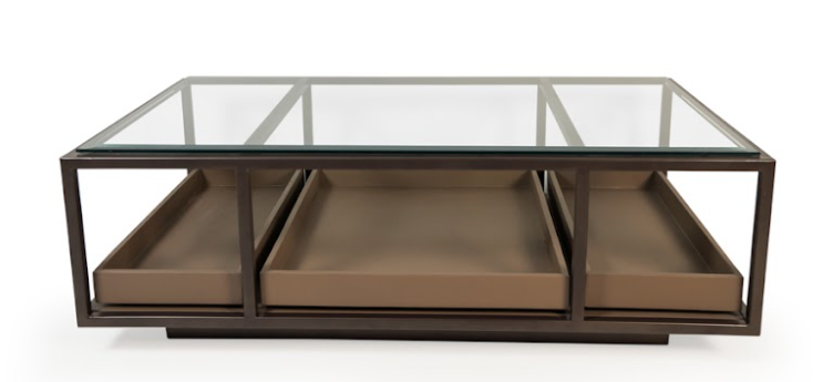 arvelle salontafel mango wood glas