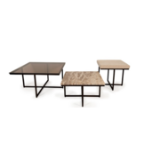 Everlast salontafel 3 delig bruin matt