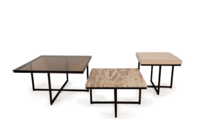 Everlast salontafel 3 delig bruin matt