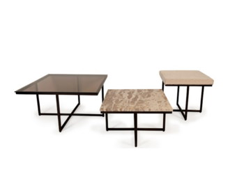 Everlast salontafel 3 delig bruin matt