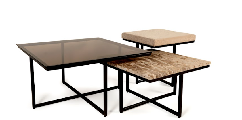 Everlast salontafel 3 delig bruin matt