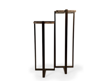 Elys bijzettafel travertine brown