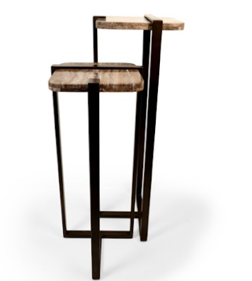 Elys bijzettafel travertine brown