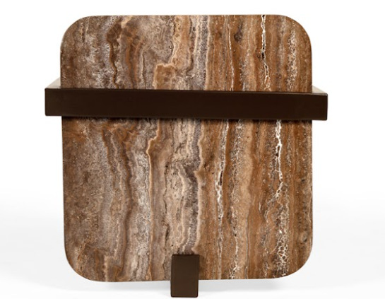 Elys bijzettafel travertine brown