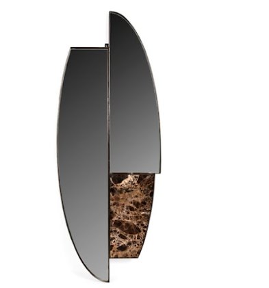 Hailey Sea spiegel brown 70x60x160