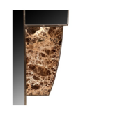 Hailey Sea spiegel brown 70x60x160