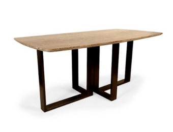 Fabien sea eettafel travertine bruin