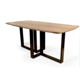 Fabien sea eettafel travertine bruin