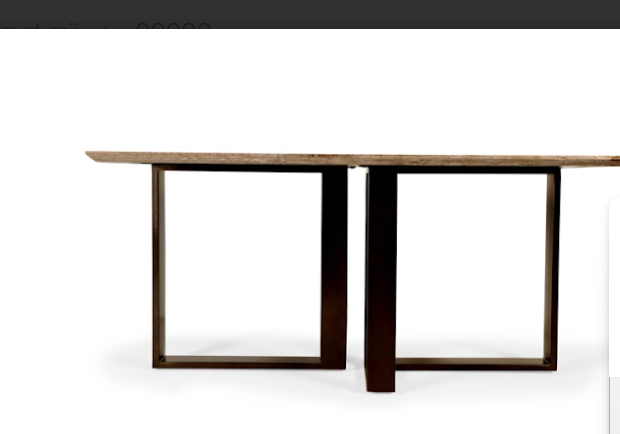 Fabien sea eettafel travertine bruin