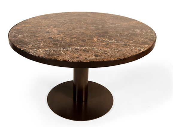 Tempra sea eettafel bruin matt