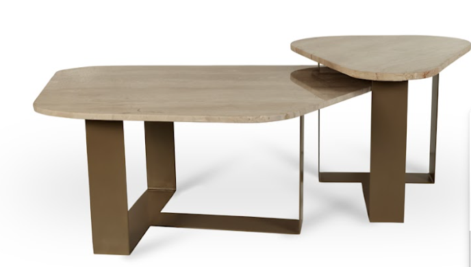 Selen sea salontafel 2 delige beige diana