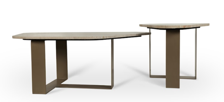 Selen sea salontafel 2 delige beige diana