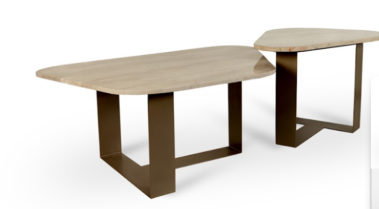 Selen sea salontafel 2 delige beige diana