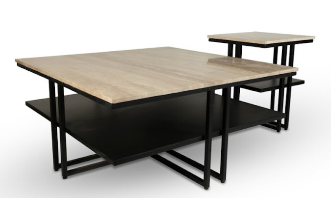 Reno sea salontafel 2 delig travertine