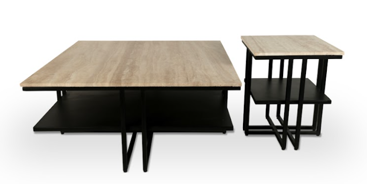 Reno sea salontafel 2 delig travertine